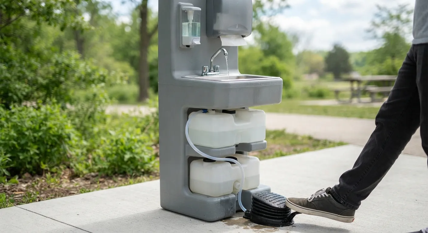 Porta potty in winter